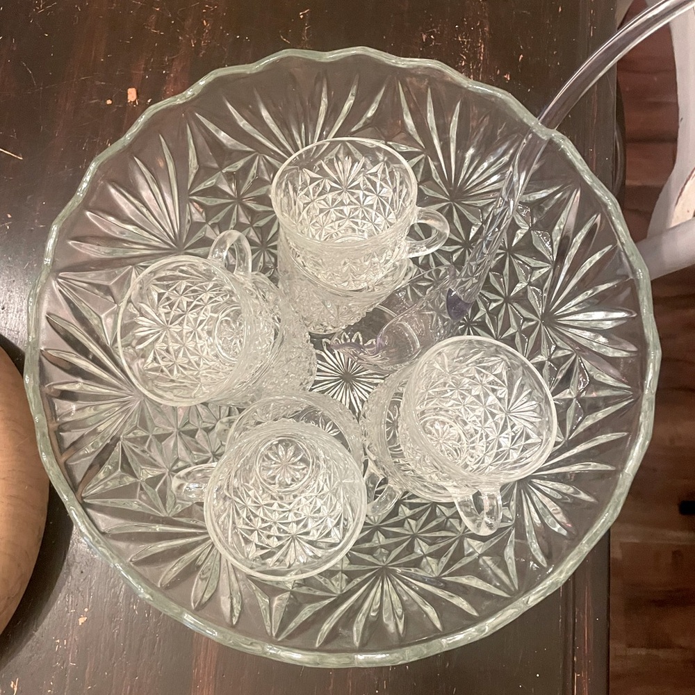 Glass Punch Bowl